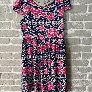 Maeve Floral Pink and Blue Kids Dress